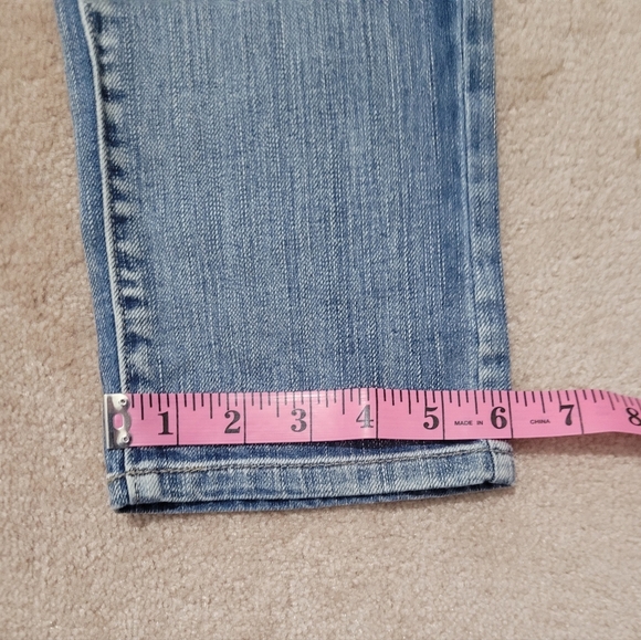 Old Navy The Diva Women's Blue Mid-Rise Straight Leg Stretch Denim Jeans Size 4 - Picture 9 of 12